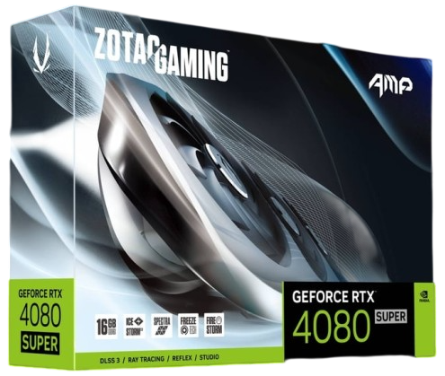 Видеокарта ZOTAC (ZT-D40820F-10P) GeForce RTX 4080 SUPER 16GB AMP