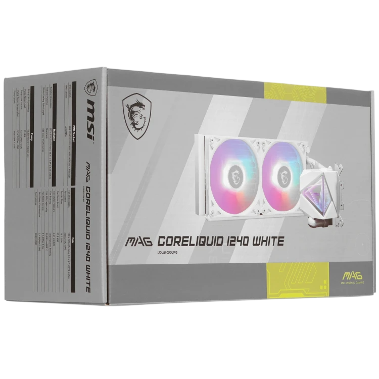 Система жидкостного охлаждения для процессора MSI MAG CORELIQUID I240 ARGB White (306-7ZW7A21-C24)