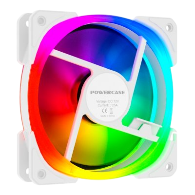 Вентилятор для корпуса Powercase (CM21-14W ARGB) White