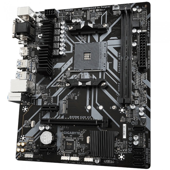 Материнская плата GIGABYTE B450M S2H V2
