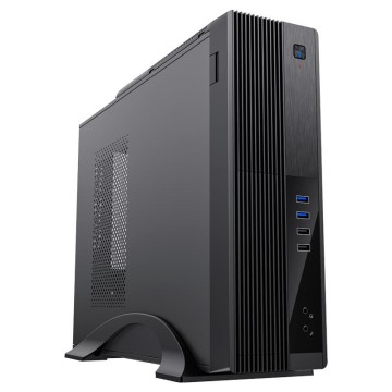 Компьютерный корпус Powerman DESKTOP SLIM 80+ BRONZE ST616BK/6151106 230W