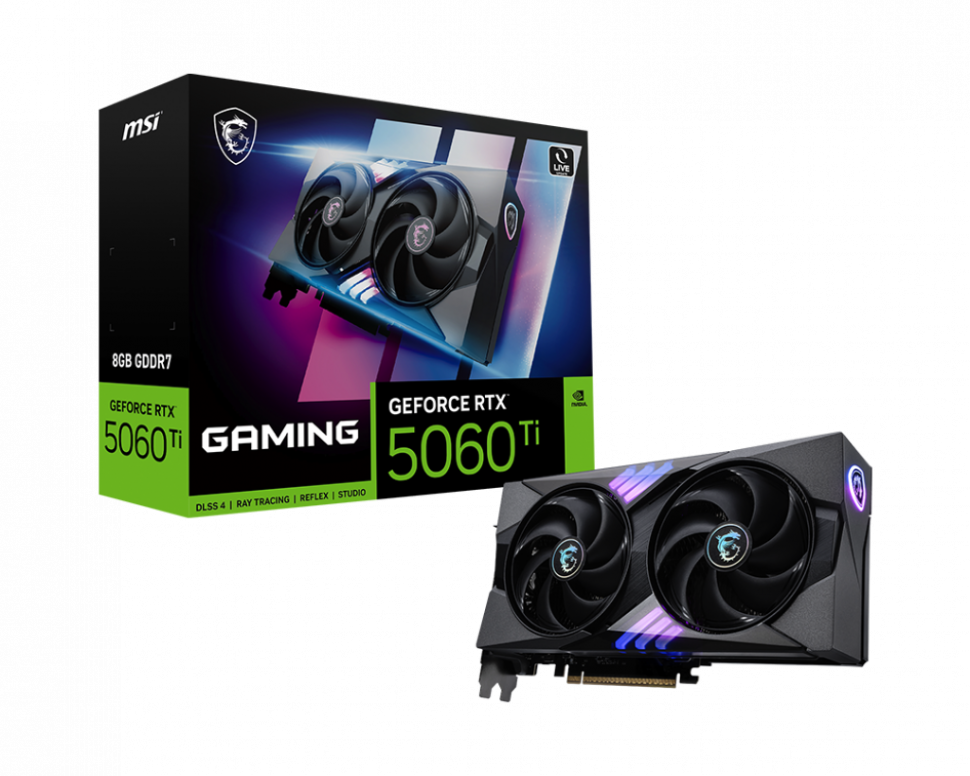 Видеокарта MSI (G506T-8G) GeForce RTX 5060 Ti 8G GAMING