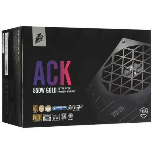 Блок питания 1STPLAYER 850W ACK GOLD  Black (HA-850BA2-BK) 16 Pin (PCIe 5.0 Connector Cable Details)