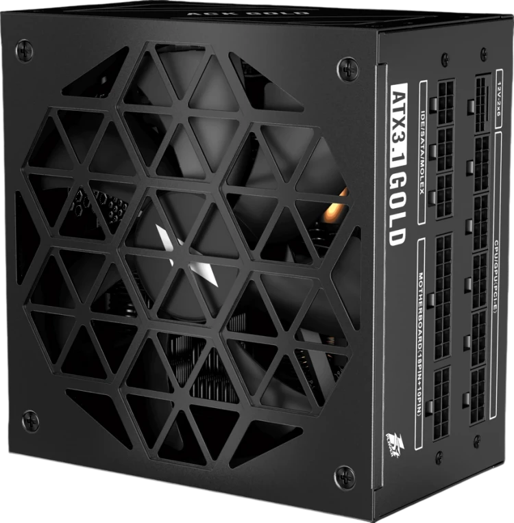 Блок питания 1STPLAYER 850W ACK GOLD  Black (HA-850BA2-BK) 16 Pin (PCIe 5.0 Connector Cable Details)