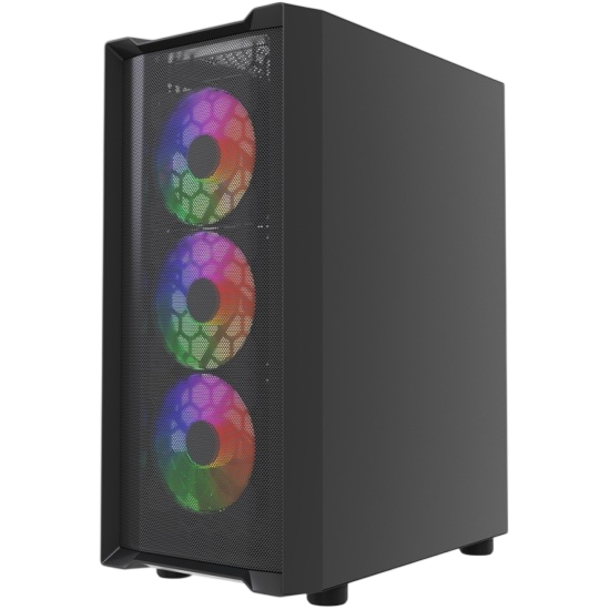 Компьютерный корпус Powercase Mistral EA19 TG ARGB Black (CMAEA19-A4)