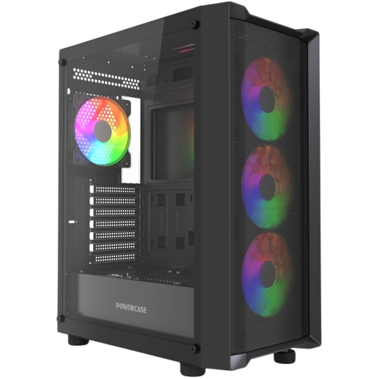 Компьютерный корпус Powercase Mistral EA19 TG ARGB Black (CMAEA19-A4)