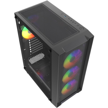 Компьютерный корпус Powercase Mistral EA19 TG ARGB Black (CMAEA19-A4)