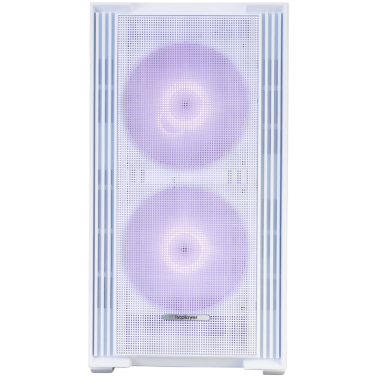 Компьютерный корпус 1STPLAYER AU6 ARGB White (AU6-WH-2FA7-14-W-2FA7R-W-1FA7-W)
