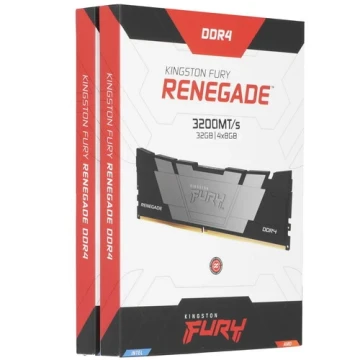 Оперативная память 32 Gb 3200 MHz Kingston FURY Renegade Black/Gray (KF432C16RB2K4/32)