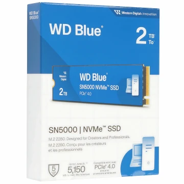 Твердотельный накопитель Western Digital 2000 Gb SN5000 Blue (WDBS3F0020BNC-WRSN)