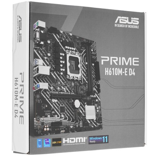 Материнская плата ASUS PRIME H610M-E D4 90MB19N0-M0EAY0