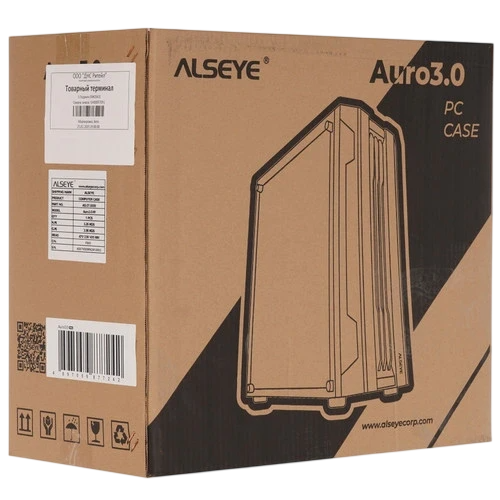 Компьютерный корпус ALSEYE Auro ARGB TG White ((AURA) 3.0-W)