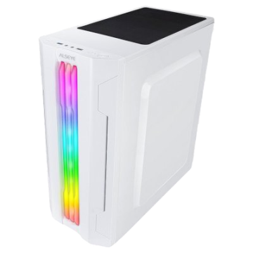 Компьютерный корпус ALSEYE Auro ARGB TG White (AURA) 3.0-W