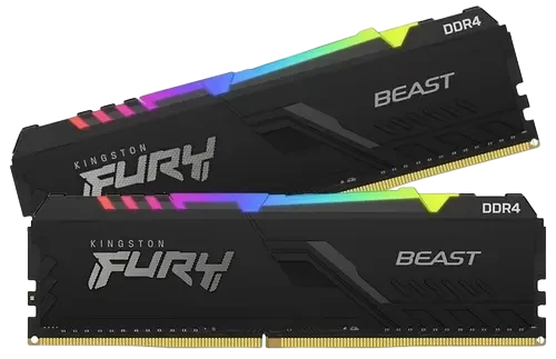 Оперативная память 32 Gb 3200 MHz Kingston FURY Beast RGB XMP Black (KF432C16BB12AK2/32)