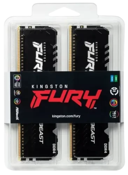Оперативная память 32 Gb 3200 MHz Kingston FURY Beast RGB XMP Black (KF432C16BB12AK2/32)