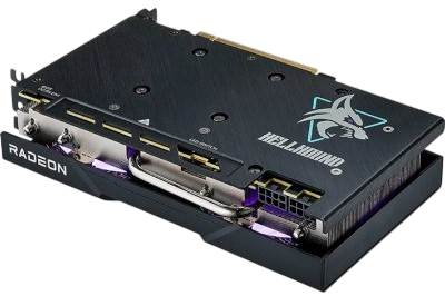 Видеокарта PowerColor (RX 7600 XT 16G-L/OC) Radeon RX 7600 XT 16GB Hellhound