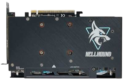 Видеокарта PowerColor (RX 7600 XT 16G-L/OC) Radeon RX 7600 XT 16GB Hellhound
