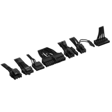 Блок питания ADATA XPG 850W CORE REACTOR II Black (COREREACTORII850G-BKCEU) (PCIe 5.0 Connector Cable Details)
