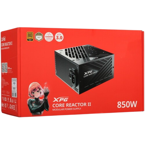 Блок питания ADATA XPG 850W CORE REACTOR II Black (COREREACTORII850G-BKCEU) (PCIe 5.0 Connector Cable Details)