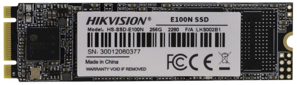 Твердотельный накопитель HIKVISION 256 Gb E100N M.2 HS-SSD-E100N/256G OEM