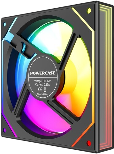 Вентилятор для корпуса Powercase (M52-12 ARGB) Black