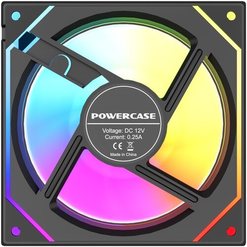 Вентилятор для корпуса Powercase (M52-12 ARGB) Black