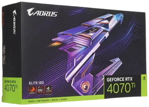Видеокарта Gigabyte (GV-N407TAORUS E-12GD) GeForce RTX 4070 Ti 12GB AORUS ELITE