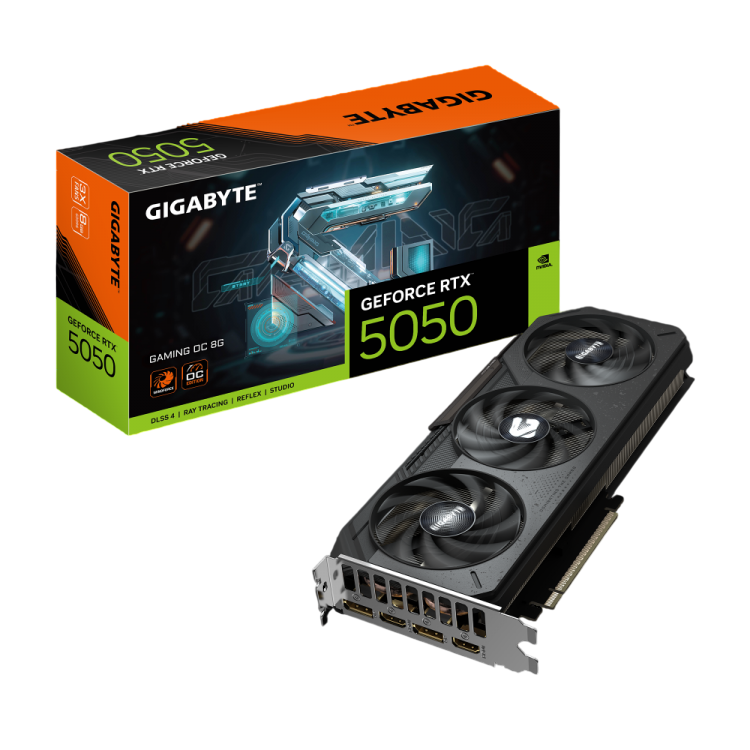 Видеокарта Gigabyte (GV-N5050GAMING OC-8GD) GeForce RTX 5050 8GB