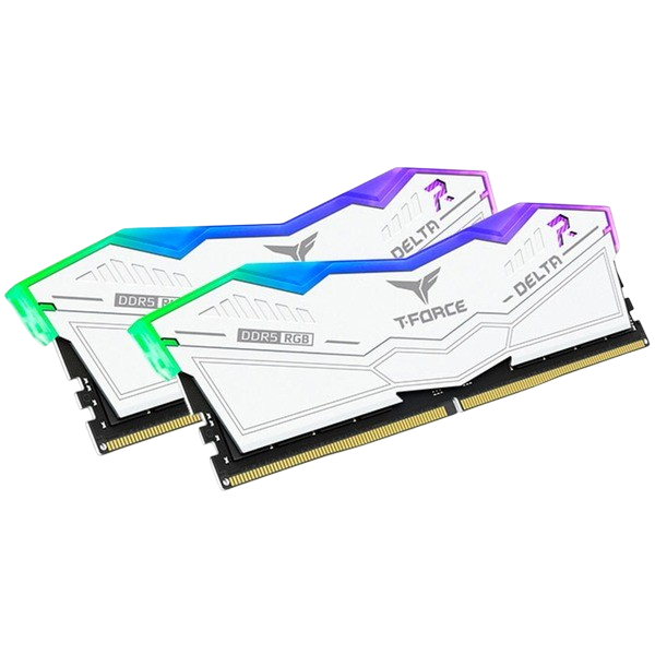 Оперативная память 32 Gb 7600 MHz Team Group T-FORCE DELTA RGB White (FF4D532G7600HC36DDC01)