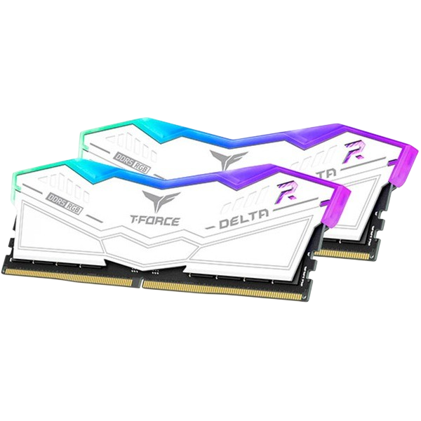 Оперативная память 32 Gb 7600 MHz Team Group T-FORCE DELTA RGB White (FF4D532G7600HC36DDC01)