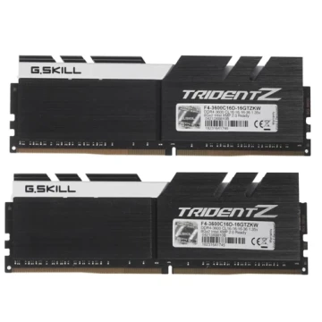 Оперативная память 16 Gb 3600 MHz G.Skill TRIDENT Z Black-White (F4-3600C16D-16GTZKW)