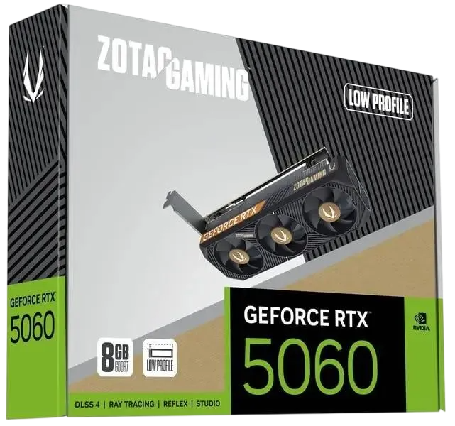 Видеокарта ZOTAC (ZT-B50600L-10L) GeForce RTX 5060 8GB LP LITE PACK