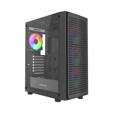 Компьютерный корпус Powercase Mistral EA20 TG FRGB Black (CMAEA20-L4)