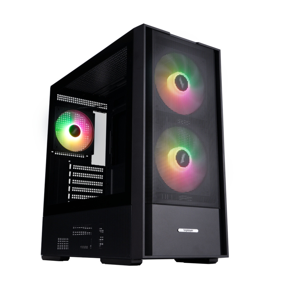 Компьютерный корпус 1STPLAYER AU7 ARGB Black (AU7-BK-2FA7-14-2FA7R-1FA7)