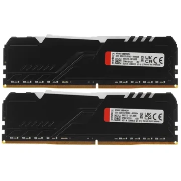 Оперативная память 64 Gb 3600 MHz Kingston FURY BEAST Black RGB (KF436C18BBAK2/64)