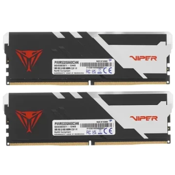 Оперативная память 32 Gb 6600 MHz PATRIOT VIPER VENOM RGB (PVVR532G660C34K)