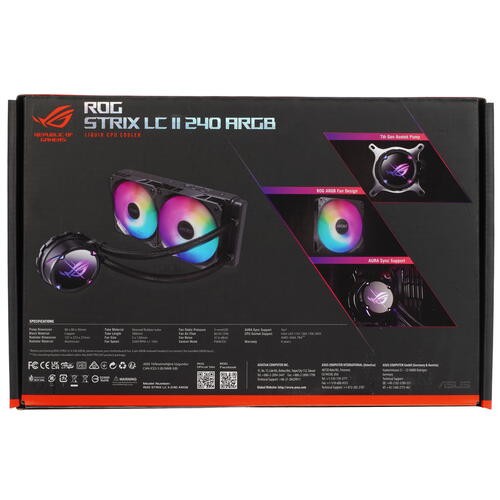 Система жидкостного охлаждения для процессора ASUS ROG STRIX LC II 240 ARGB 90RC00E1-M0UAY0