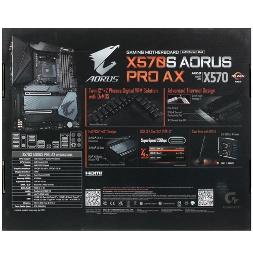Материнская плата Gigabyte X570S AORUS PRO AX