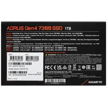Твердотельный накопитель Gigabyte 1000 Gb AORUS AG4731TB
