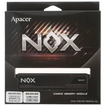 Оперативная память 16 Gb 3200 MHz Apacer NOX RGB Black (AH4U16G32C28YMBAA-2)