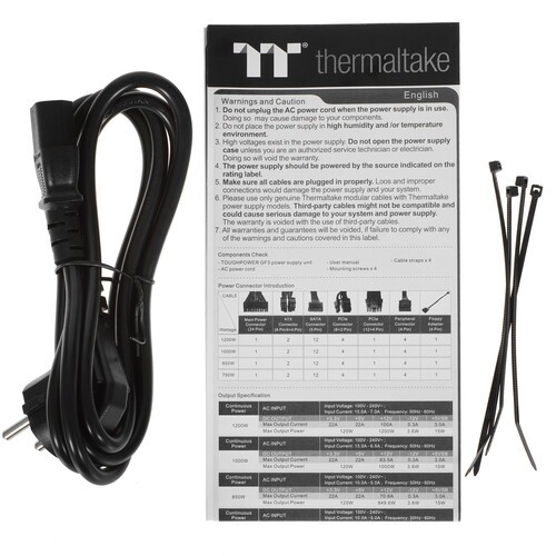 Блок питания Thermaltake 850W TOUGHPOWER GF3 PS-TPD-0850FNFAGE-4 16 Pin (PCIe 5.0 Connector Cable Details)