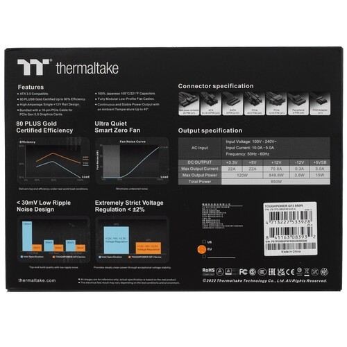 Блок питания Thermaltake 850W TOUGHPOWER GF3 PS-TPD-0850FNFAGE-4 16 Pin (PCIe 5.0 Connector Cable Details)