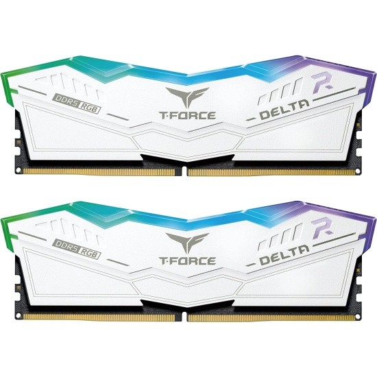 Оперативная память 96 Gb 6800 MHz Team Group T-FORCE DELTA RGB White (FF4D596G6800HC36DDC01)