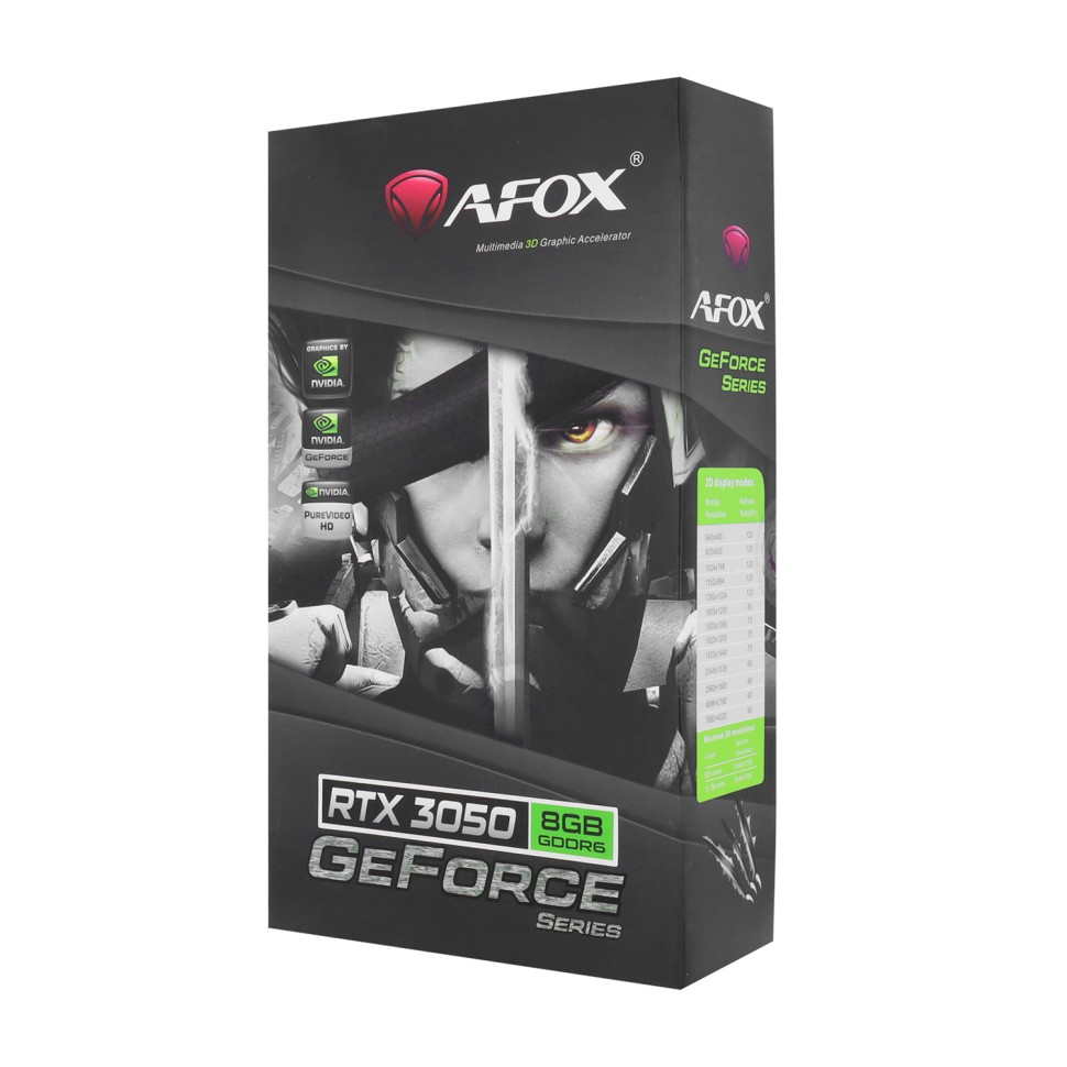 Видеокарта AFox (AF3050-8GD6H2-V2) GeForce RTX 3050 8GB