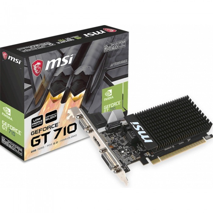 Видеокарта MSI (GT 710 1GD3H LP) GeForce GT 710 1GB Silent LowProfile