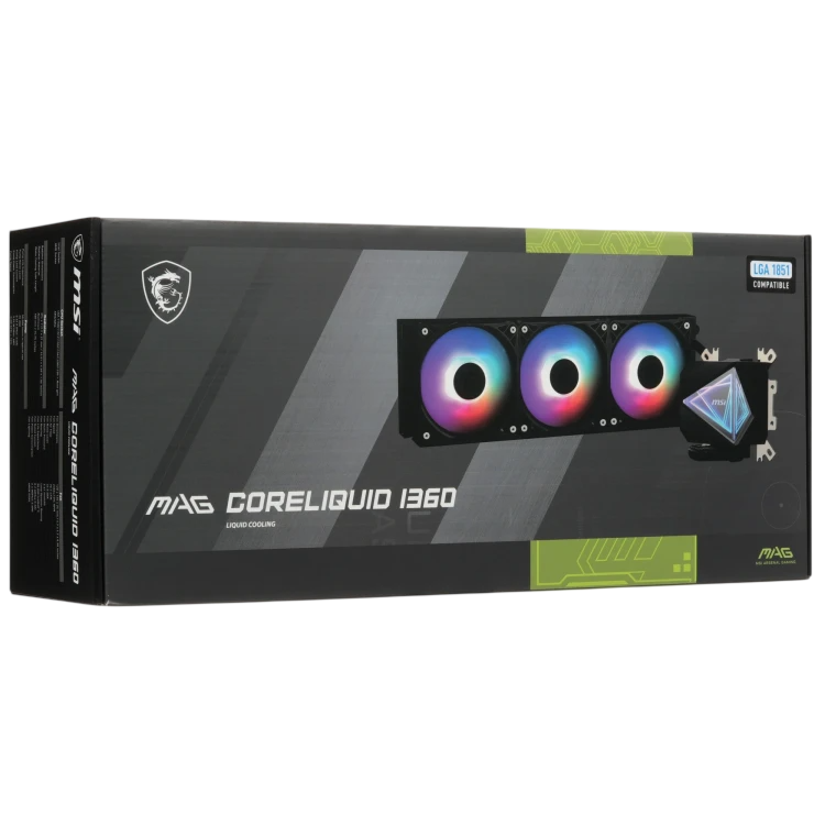 Система жидкостного охлаждения для процессора MSI MAG CORELIQUID I360 ARGB Black (306-7ZW8A11-C24)