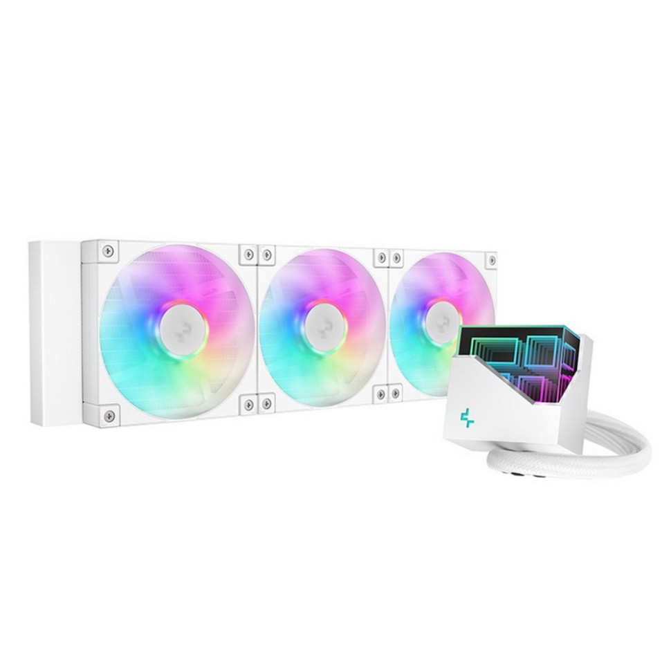 Система жидкостного охлаждения для процессора Deepcool LT360 WH ARGB White (R-LT360-WHAMNC-G-1)