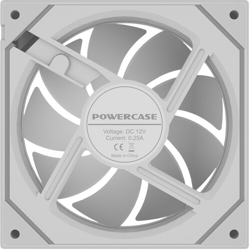 Вентилятор для корпуса Powercase (M52-12W ARGB) White
