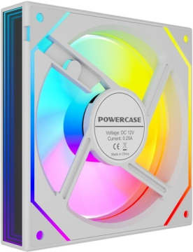 Вентилятор для корпуса Powercase (M52-12W ARGB) White