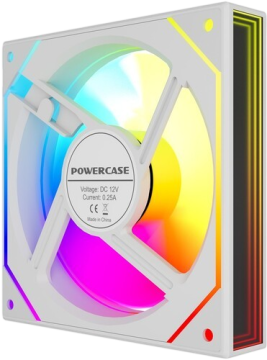Вентилятор для корпуса Powercase (M52-12W ARGB) White